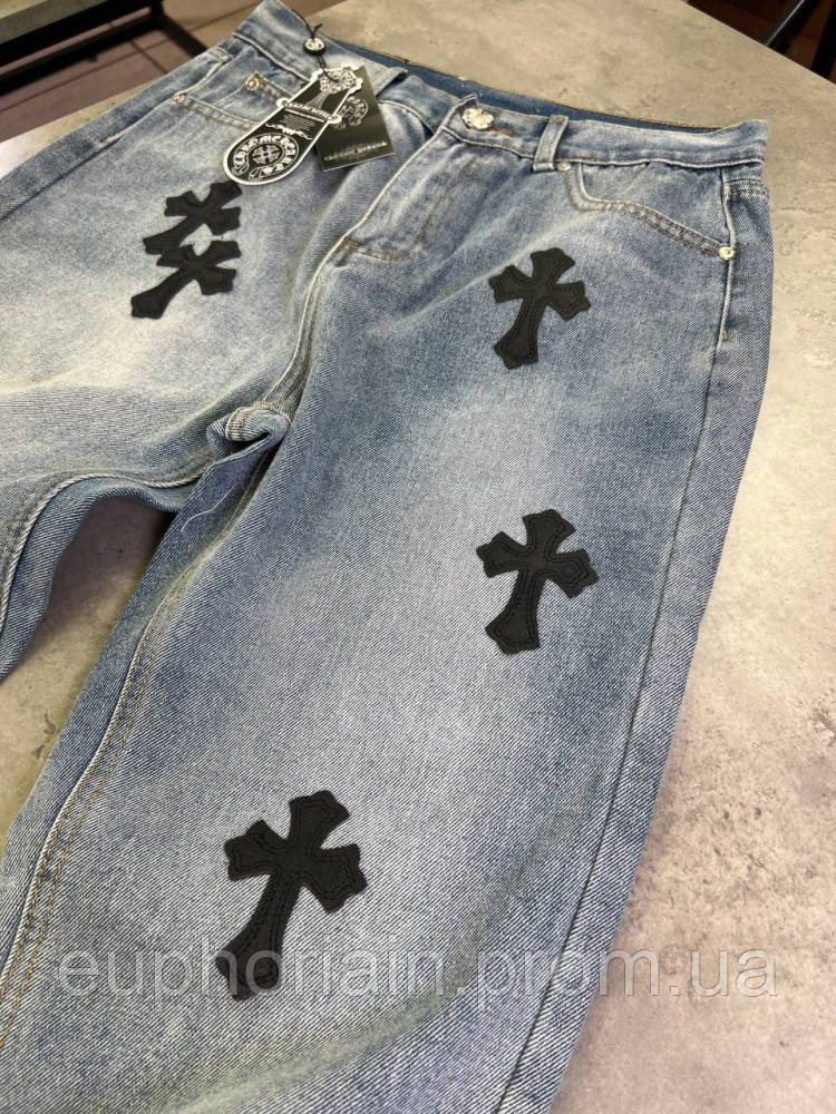 Chrome Hearts джинси деталь