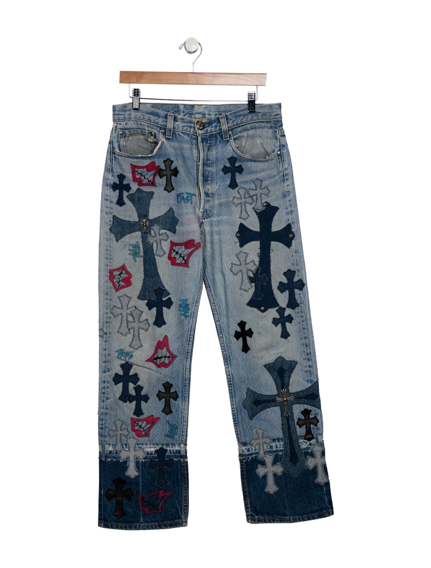 Chrome Hearts jeans detail